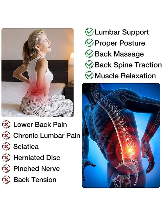 Back Massager Relaxation Tool, Stretching Back & Body Waist Support, Relaxing & Stretching Waist Back Stretcher for Lower Back Pain Relief