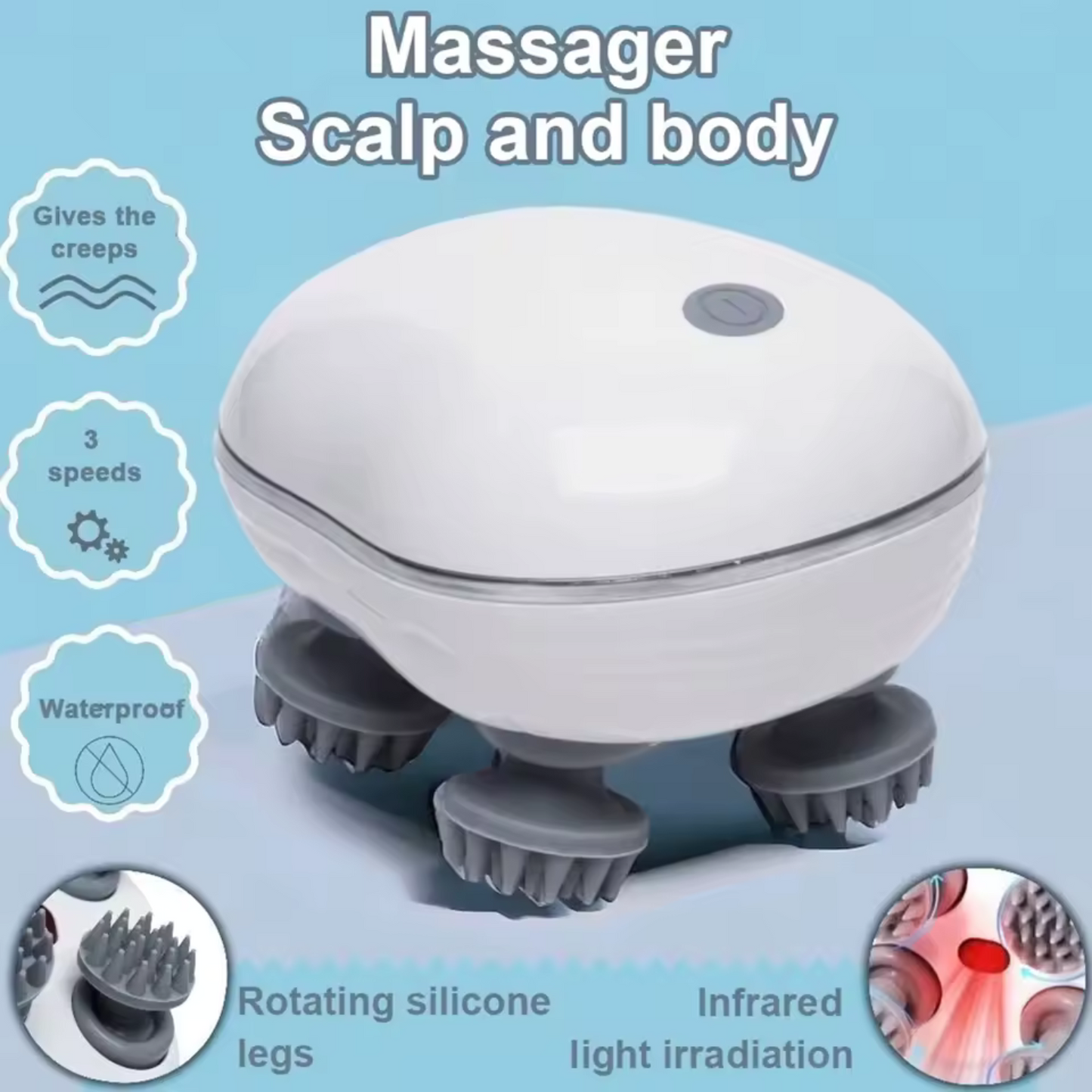 Red Light Scalp Massager